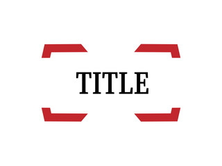 タイトルのフレーム