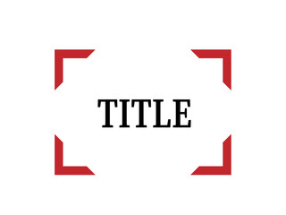 タイトルのフレーム