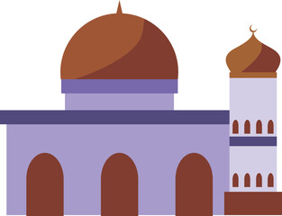 mosque icon illustration suitable for template and design needs