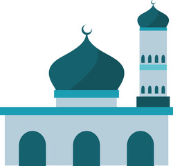 mosque icon illustration suitable for template and design needs