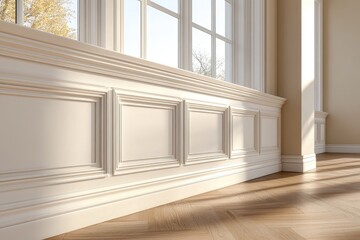 Fototapeta premium A person standing in a modern kitchen. gazing out at a lush garden while a beautifully arranged plate of sushi sits on the counter. showcasing a serene culinary moment
