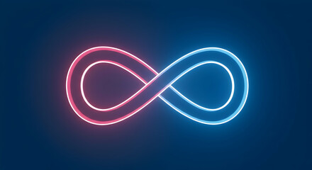 infinity,  symbol,  neon, Neon Infinity Symbol
