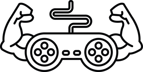 A black and white image of a pair of video game controllers with the words 