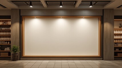 Empty Retail Noticeboard - Customizable Layout