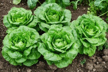 Lush green spinach leaves thriving in a sunlit field. showcasing vibrant textures and droplets of water. set against a serene natural backdrop with soft sunlight filtering through