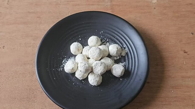 Kue Putri salju or Snow princess cookies ia an Indonesian kue kering or cookies,covered with powdered sugar coating that resembles snow,sometimes gives cooling sensation while eaten