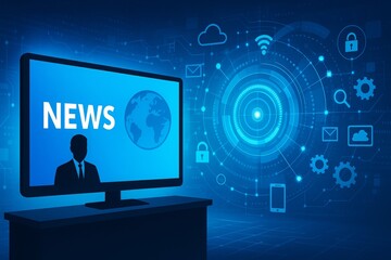 Media broadcast &mdash; "News" on air