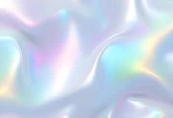 Soft Pastel Holographic Foil Abstract Background with Iridescent Light