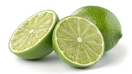 lime isolated on white background, fresh and healthy fruits