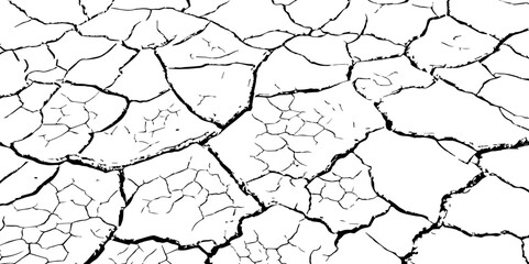 Closeup of dry fissure ground. White dried and cracked ground earth background.Gray crack on earth texture. erosion.	