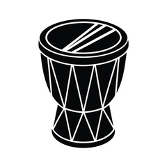 tabla percussion instrument vector outline