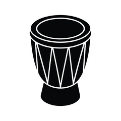 tabla percussion instrument vector outline