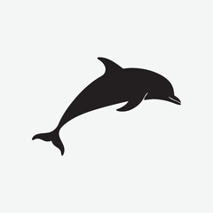 Fototapeta premium High-Quality Dolphin Silhouette Vectors | Elegant and Artistic Dolphin Silhouettes