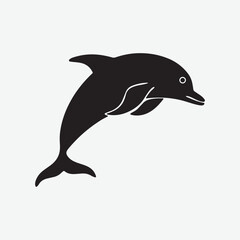High-Quality Dolphin Silhouette Vectors | Elegant and Artistic Dolphin Silhouettes