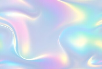 Soft Pastel Holographic Foil Abstract Background with Iridescent Light