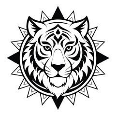Tiger Mandala Design