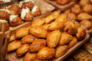 cookies on a wooden table