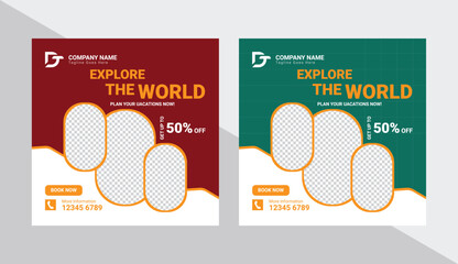 Travel Social Media Post Template