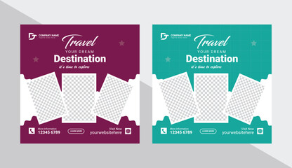 Travel Social Media Post Template