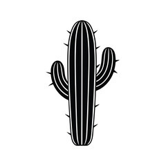 cactus silhouette art black vector silhouette
