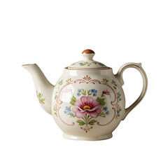 Classic Tea Pot with Beautiful Flower Motif