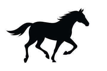 Obraz premium Racehorse Silhouette Vector bundle illustration