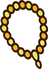 illustration of ramadhan, eid al-fitr and eid al-adha ornament icons, cicik for design needs
