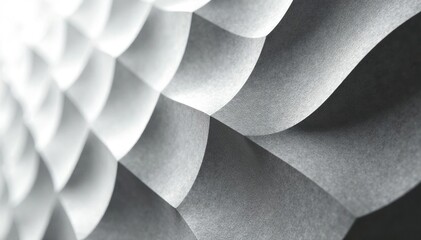Obraz premium Subtle repeating motif of minimalist geometric forms in grayscale, black, wallpaper, elegant