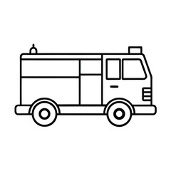 fire truck emergency vehicle silhouette