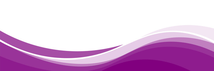 Purple abstract wave background with smooth curves and gradient layers