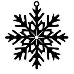 black and white floral ornament