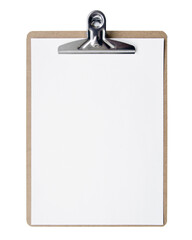 Blank Clipboard with Paper PNG Transparent