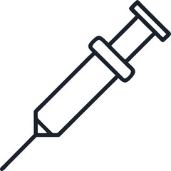 Syringe Icon - Vector Design.