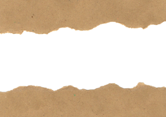 Ripped paper frame brown old  textured 