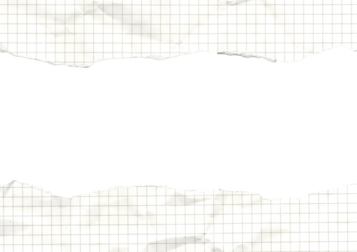 Ripped paper frame with grid pattern