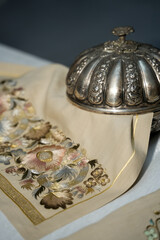 traditional embroidery on fabric