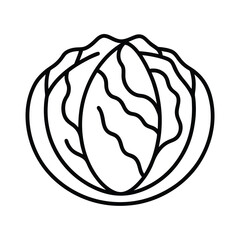 simple sauerkraut line drawing