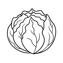 simple sauerkraut line drawing