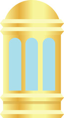 illustration of ramadhan, eid al-fitr and eid al-adha ornament icons, cicik for design needs
