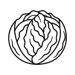 simple sauerkraut line drawing