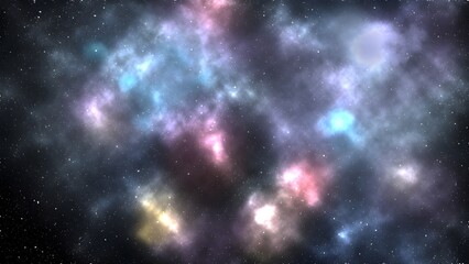 Galaxy background with sparkling stars