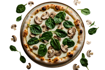Delicious Creamy Mushroom and Spinach Pizza Recipe