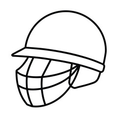 vector illustration of a helmet