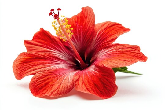Blooming Red Hibiscus