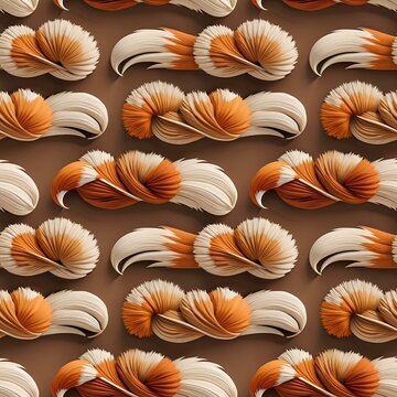 fox tails looping in warm earthy tones