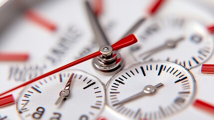 Close-up of a Chronograph Watch Dial