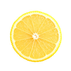 Juicy Lemon Slice Isolated on Black Background Perfect for Food Recipes and Citrus Drinks Advertisements