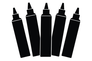 markers-02-silhuette---vector-art-illustriton-whit.eps