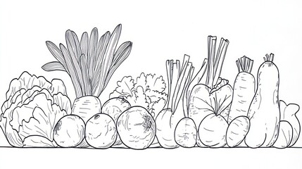 Fresh Vegetable Illustration
