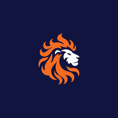 Lion fire logo